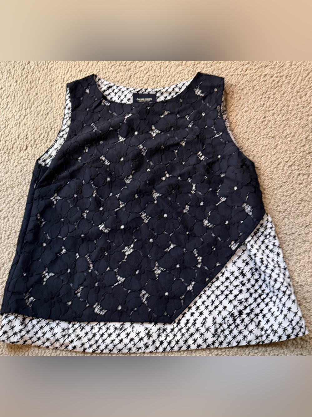 RACHEL COMEY Made In New York 100% SILK Sleeves Top Women’s Size 4 Multi Layer